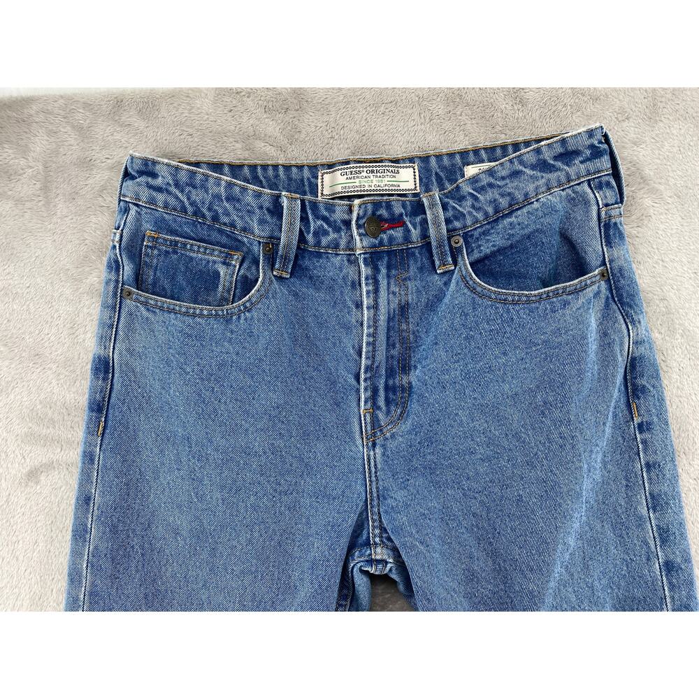 Vintage Guess Jeans Women 32 90s Relaxed Fit Mom Denim Blue USA Style - Picture 6 of 14